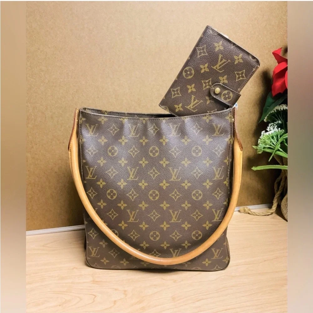 LOUIS VUITTON✅BUNDLE DEAL GM BAG+WALLET